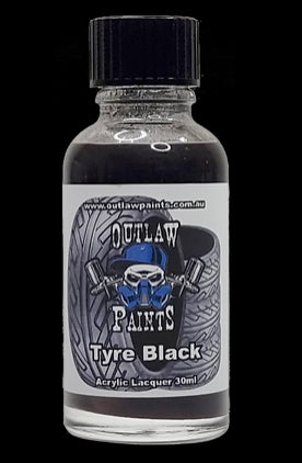 Outlaw Paints Tyre Black 30ml